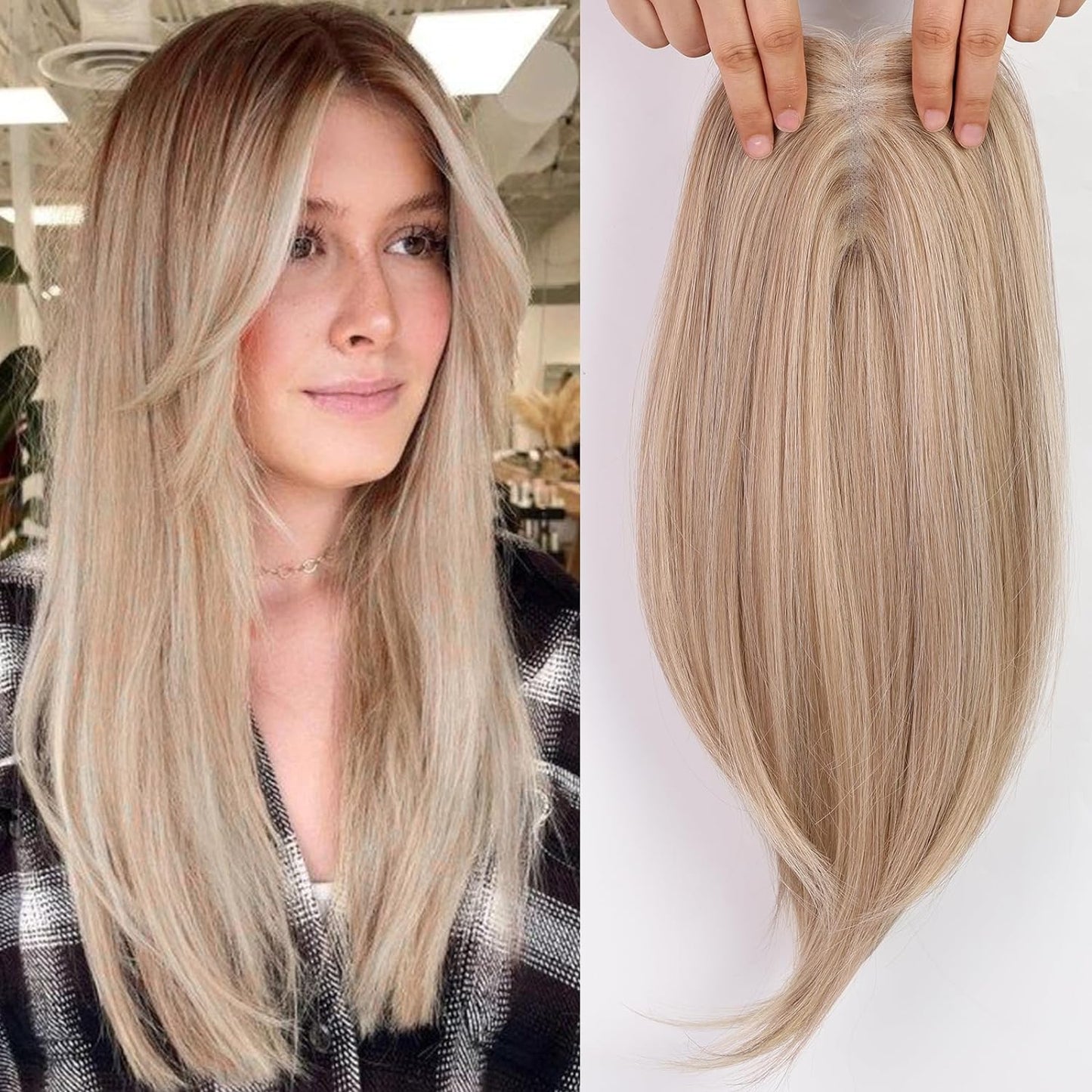 14/18 Inch Hair Toppers for Women Synthetic Hair Toppers Hair Pieces