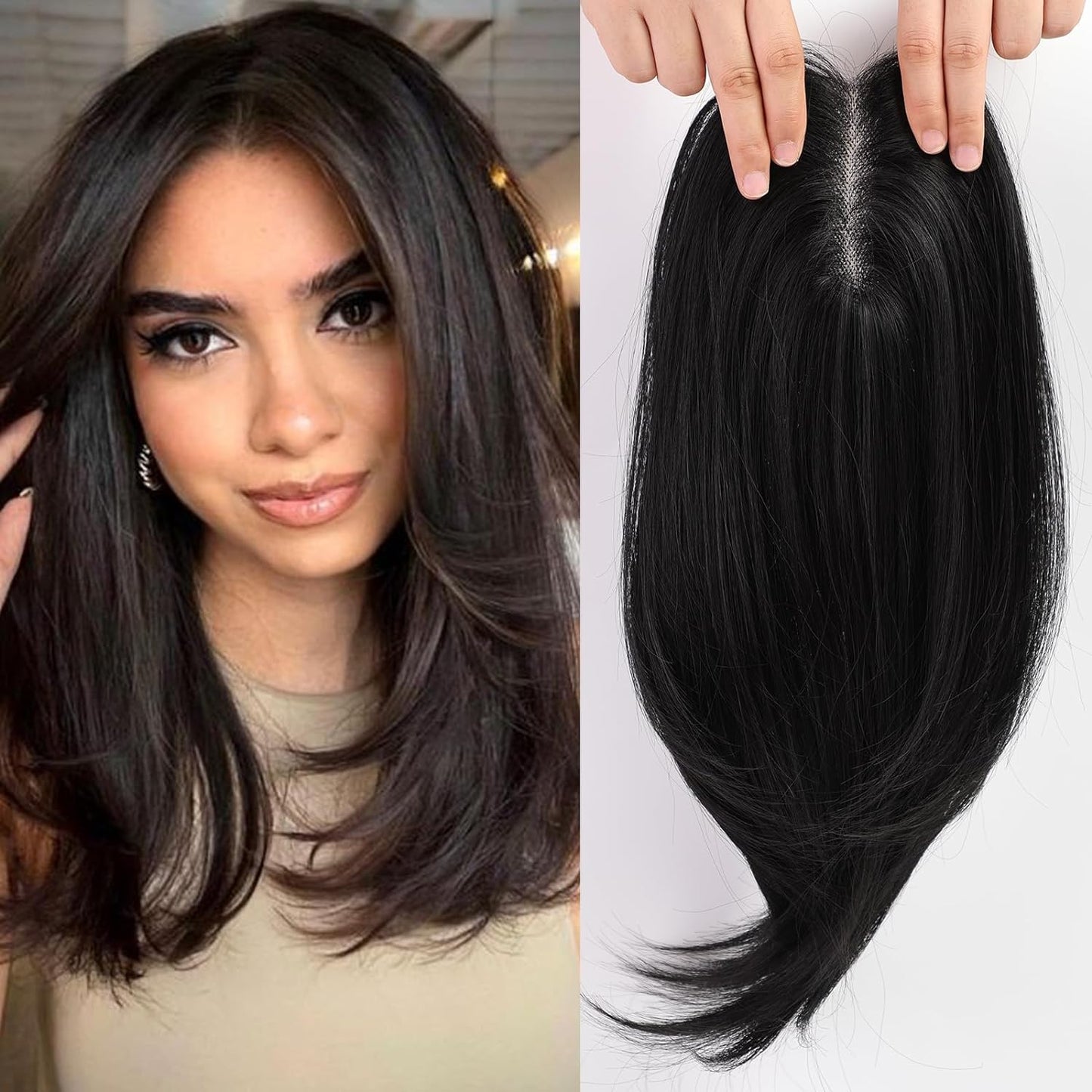 14/18 Inch Hair Toppers for Women Synthetic Hair Toppers Hair Pieces