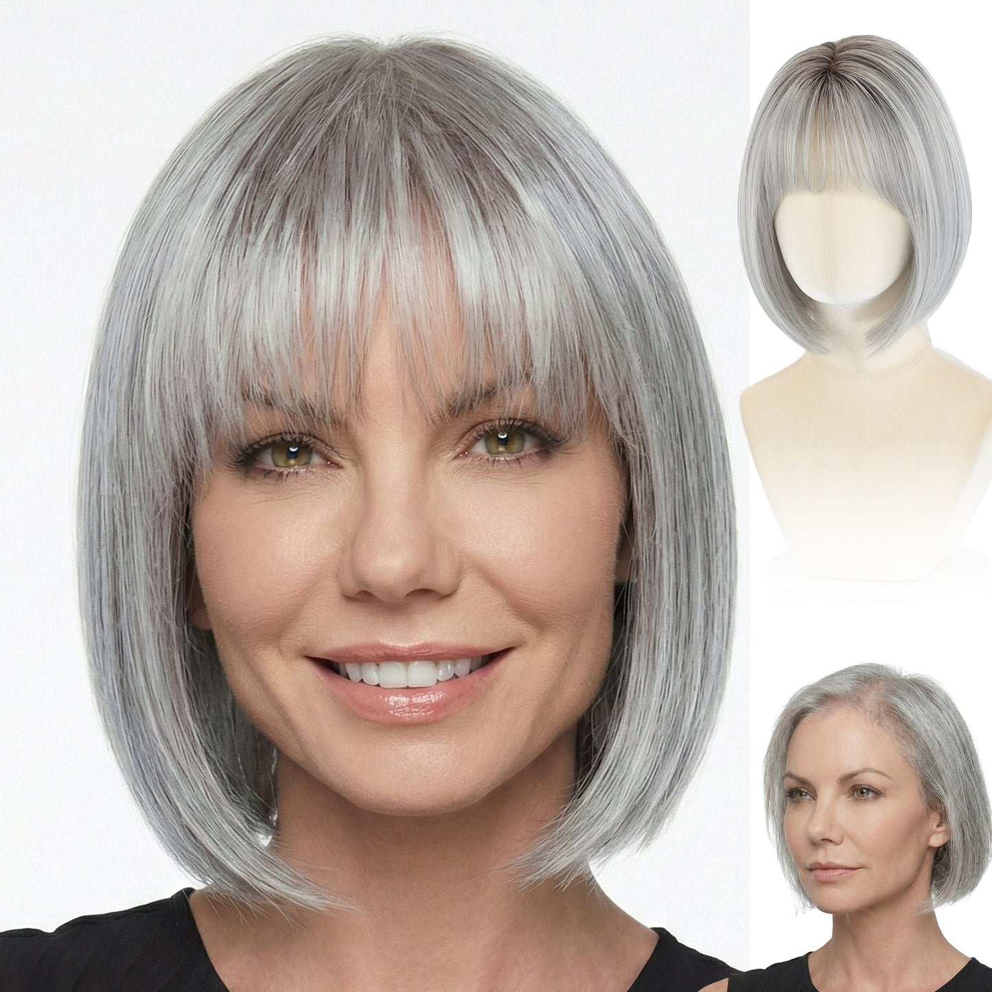 Perla - Wigyy Bob Elegant Wig with Bang