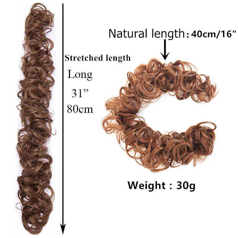Scrunchie Messy Hair Bun Chignon Elastic Band Extension
