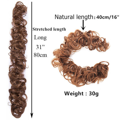Scrunchie Messy Hair Bun Chignon Elastic Band Extension