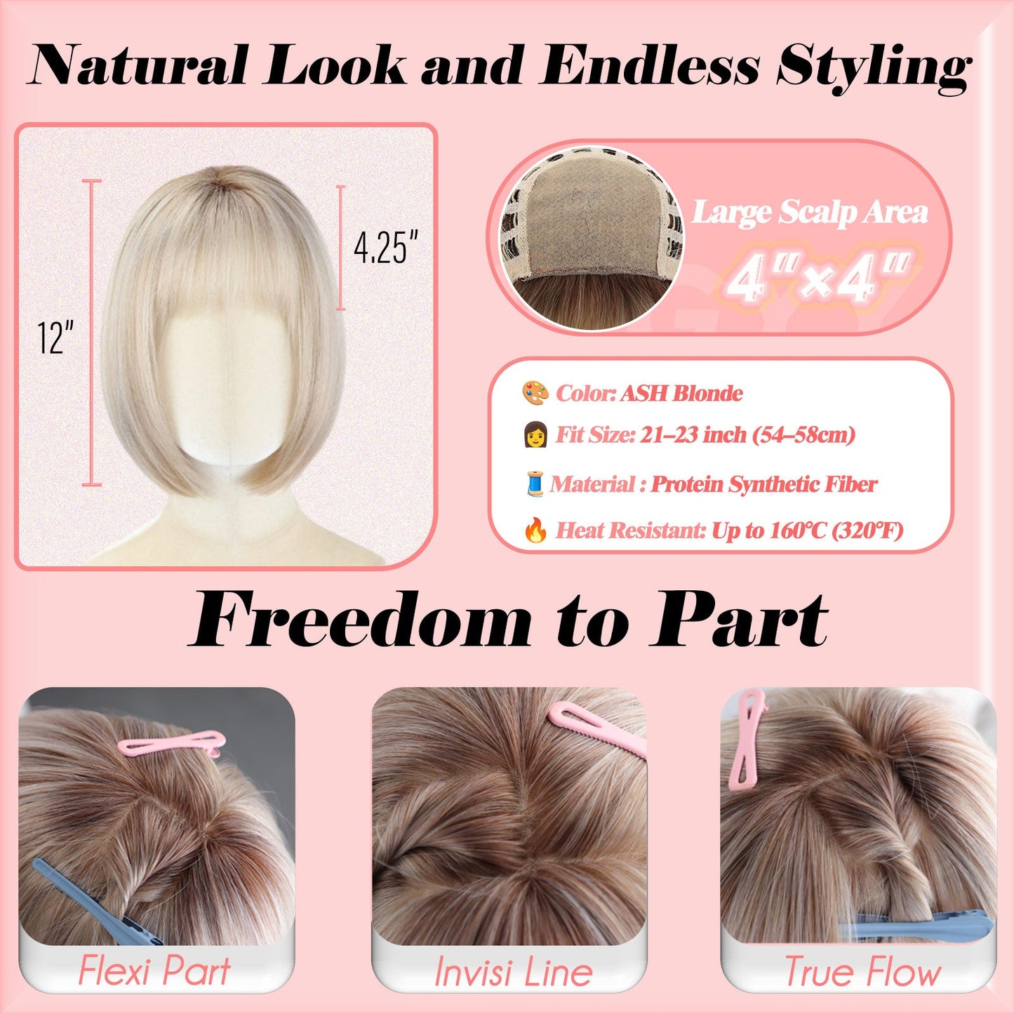 Perla - Wigyy Bob Elegant Wig with Bang