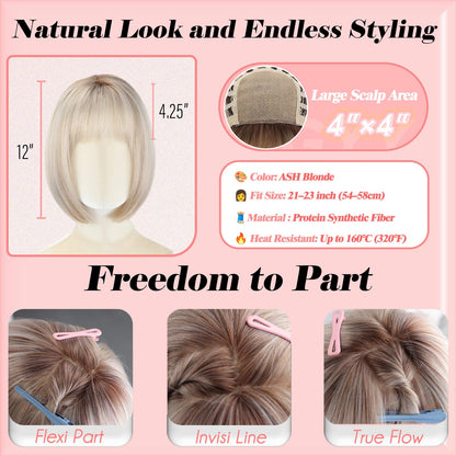 Perla - Wigyy Cutest Bob Elegant Wig with Bang