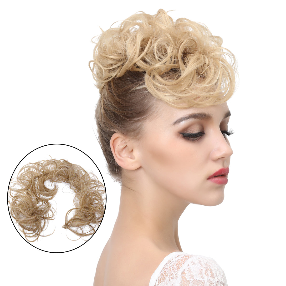Scrunchie Messy Hair Bun Chignon Elastic Band Extension