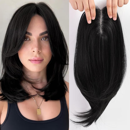 14/18 Inch Hair Toppers for Women Synthetic Hair Toppers Hair Pieces