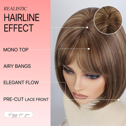 Clara - Wigyy Straight Elegant Wig for Daily Use