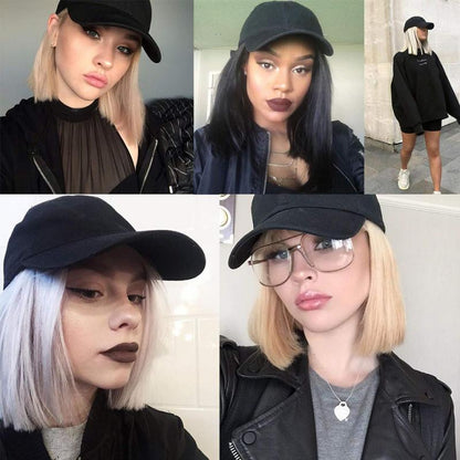 Baseball Cap Wig Hat With Hair Wig Naturally Cap With Wig Hat Wigs