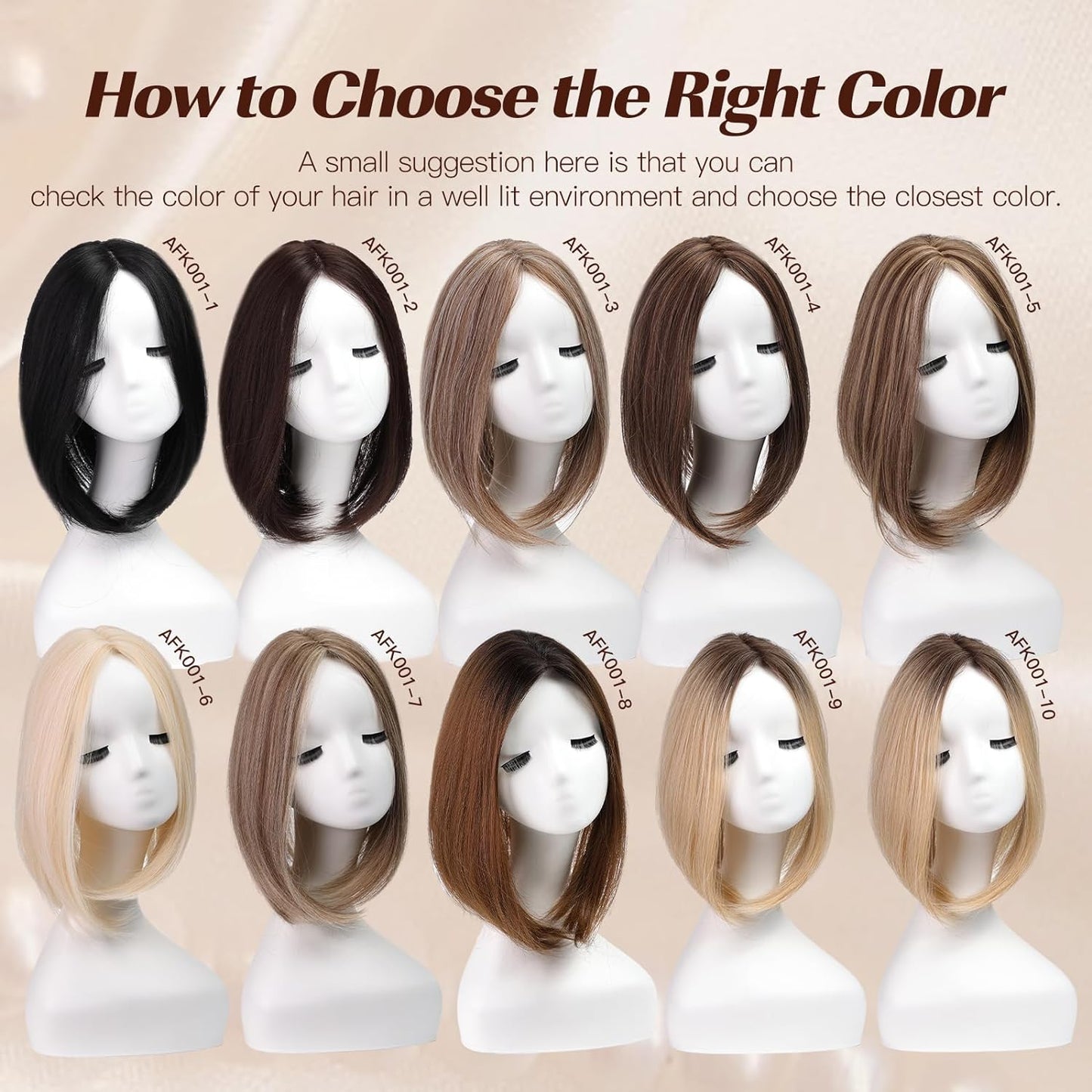 14/18 Inch Hair Toppers for Women Synthetic Hair Toppers Hair Pieces