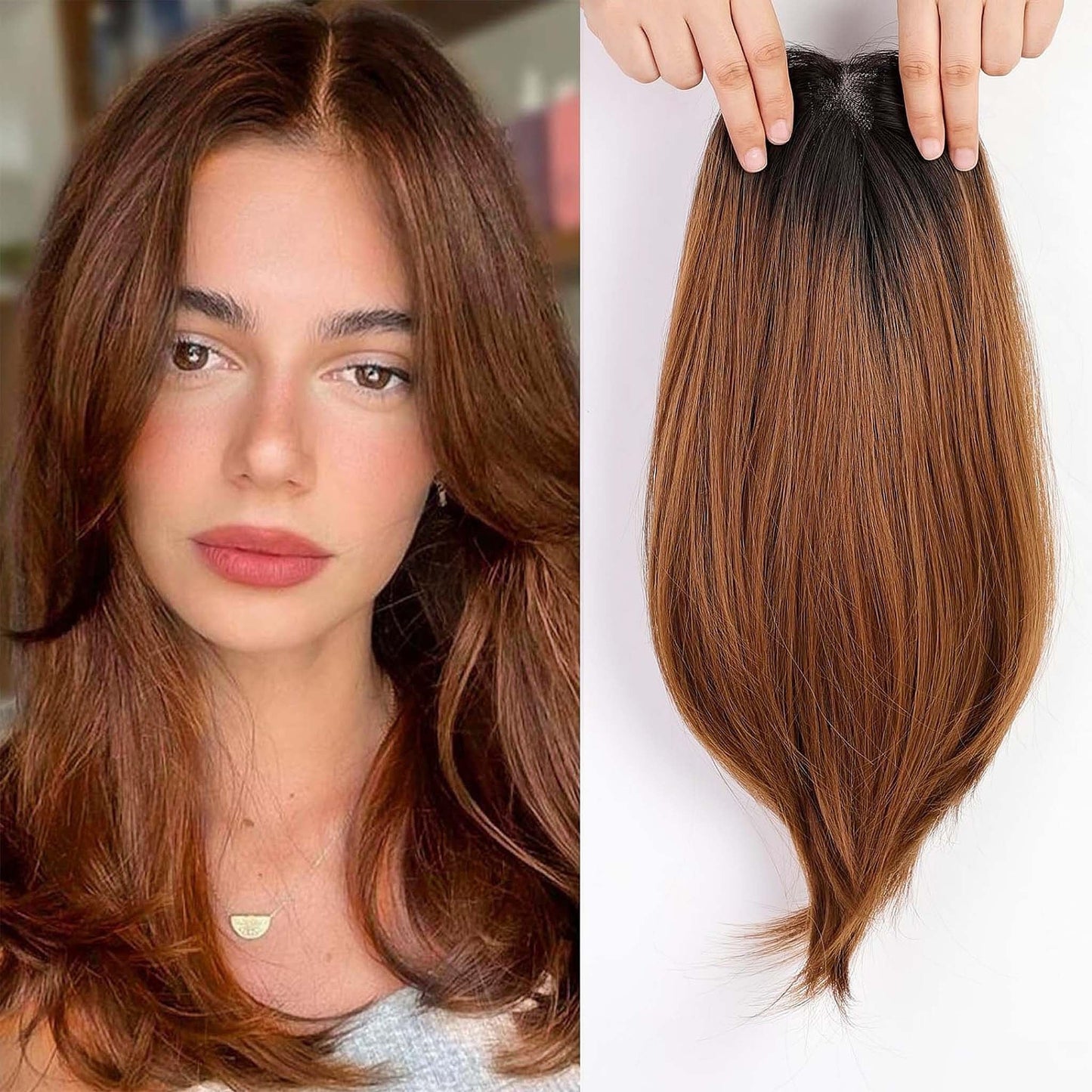 14/18 Inch Hair Toppers for Women Synthetic Hair Toppers Hair Pieces