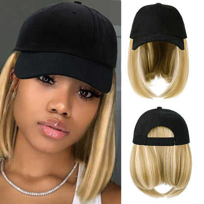 Baseball Cap Wig Hat With Hair Wig Naturally Cap With Wig Hat Wigs