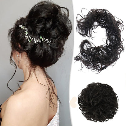 Scrunchie Messy Hair Bun Chignon Elastic Band Extension
