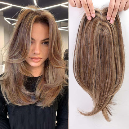 14/18 Inch Hair Toppers for Women Synthetic Hair Toppers Hair Pieces