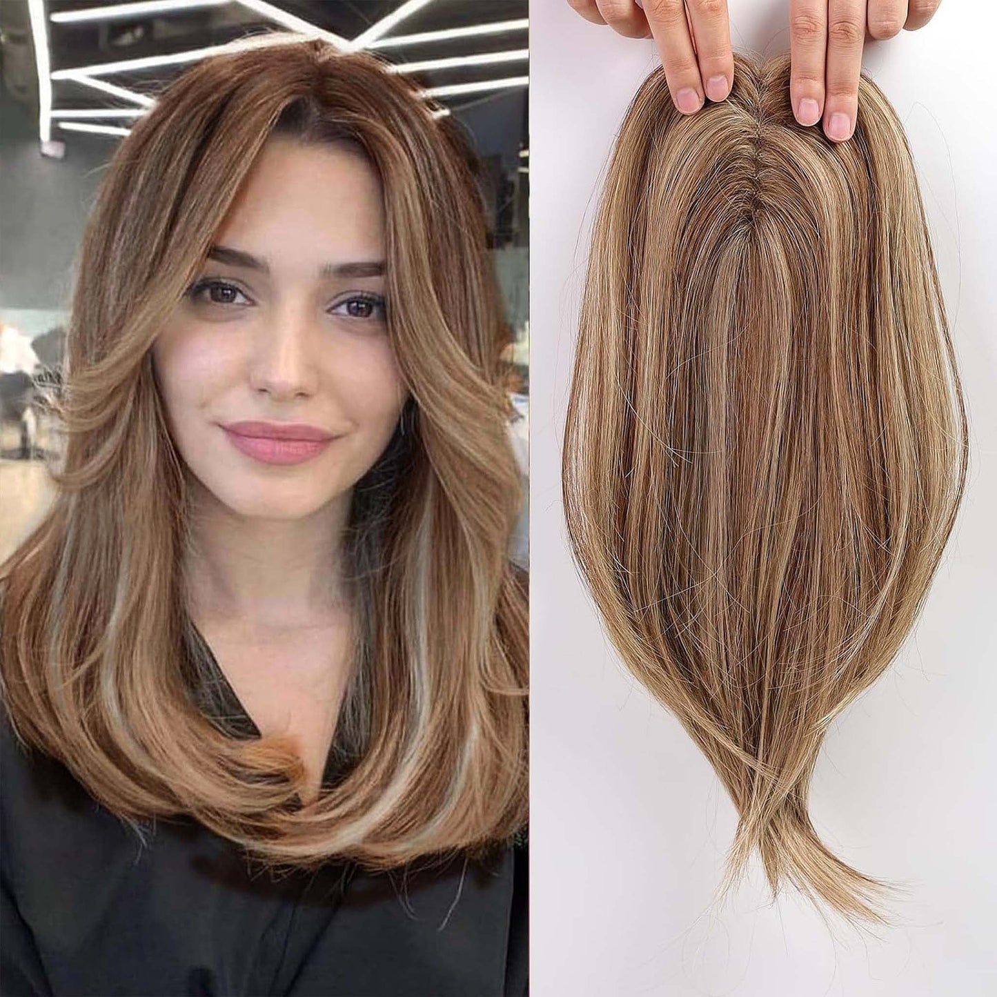 14/18 Inch Hair Toppers for Women Synthetic Hair Toppers Hair Pieces
