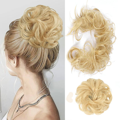 Scrunchie Messy Hair Bun Chignon Elastic Band Extension