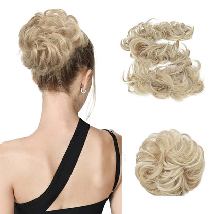 Scrunchie Messy Hair Bun Chignon Elastic Band Extension