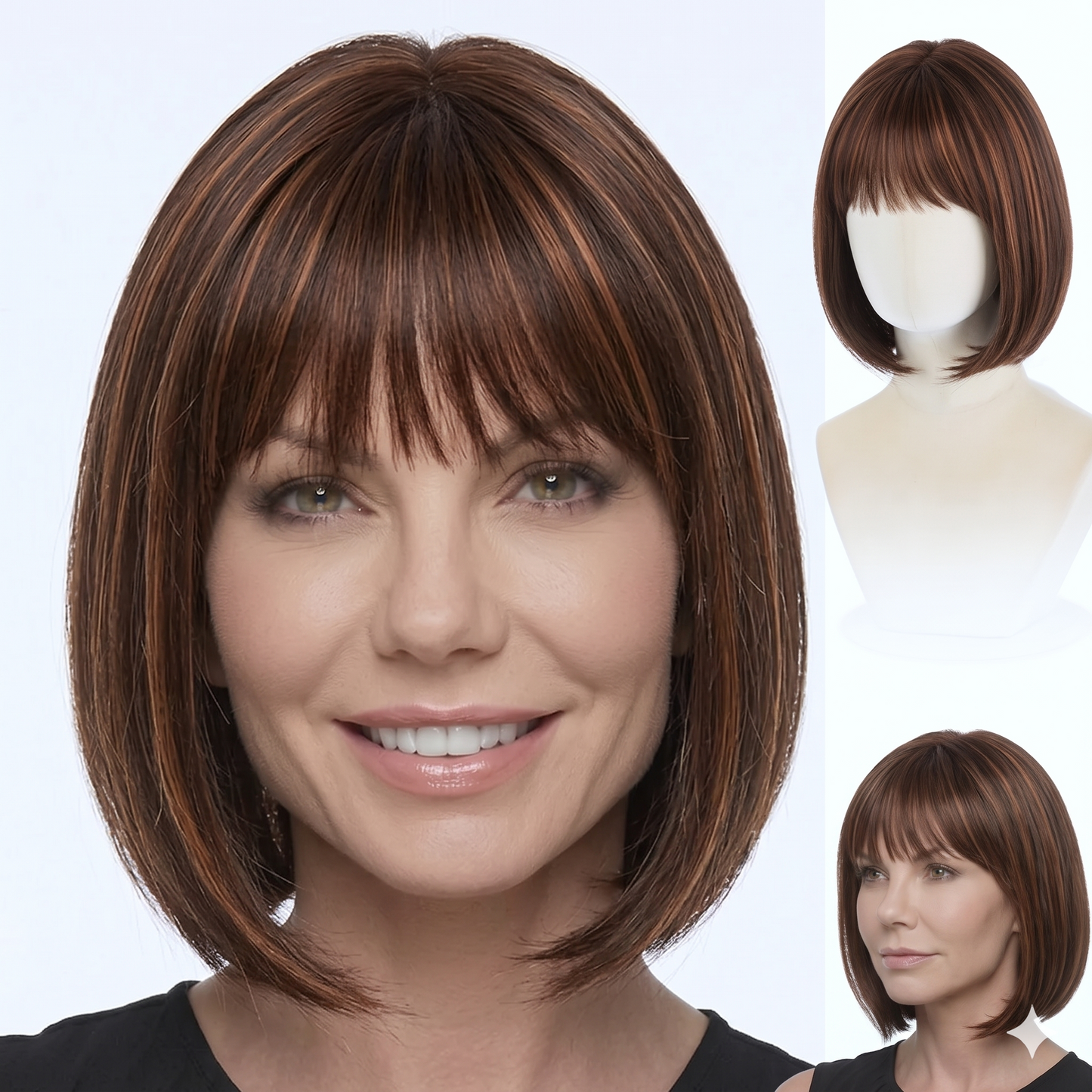 Perla - Wigyy Bob Elegant Wig with Bang
