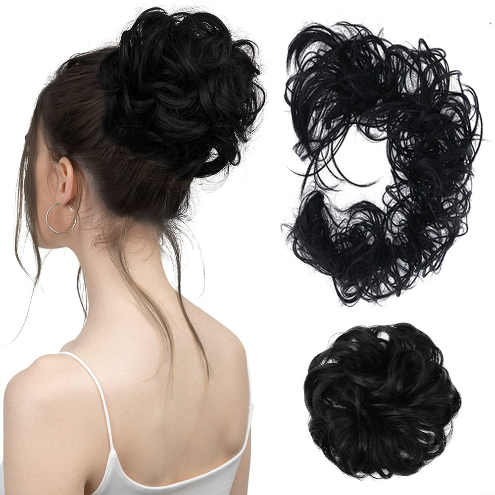 Scrunchie Messy Hair Bun Chignon Elastic Band Extension