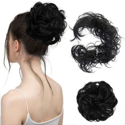 Scrunchie Messy Hair Bun Chignon Elastic Band Extension