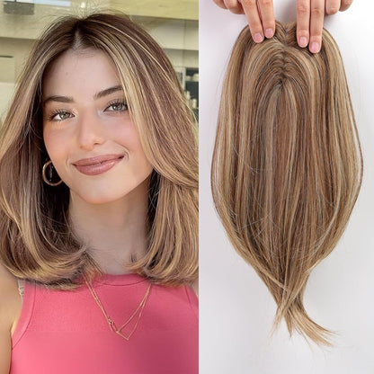 14/18 Inch Hair Toppers for Women Synthetic Hair Toppers Hair Pieces