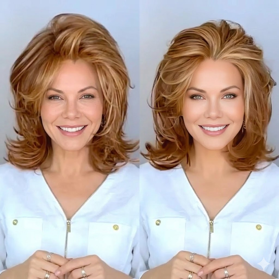 Rose - Wigyy Shouder Length Curl Elegant Wig