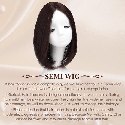 14/18 Inch Hair Toppers for Women Synthetic Hair Toppers Hair Pieces