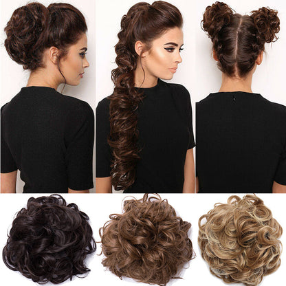 Scrunchie Messy Hair Bun Chignon Elastic Band Extension