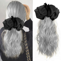 Black bow-Grey