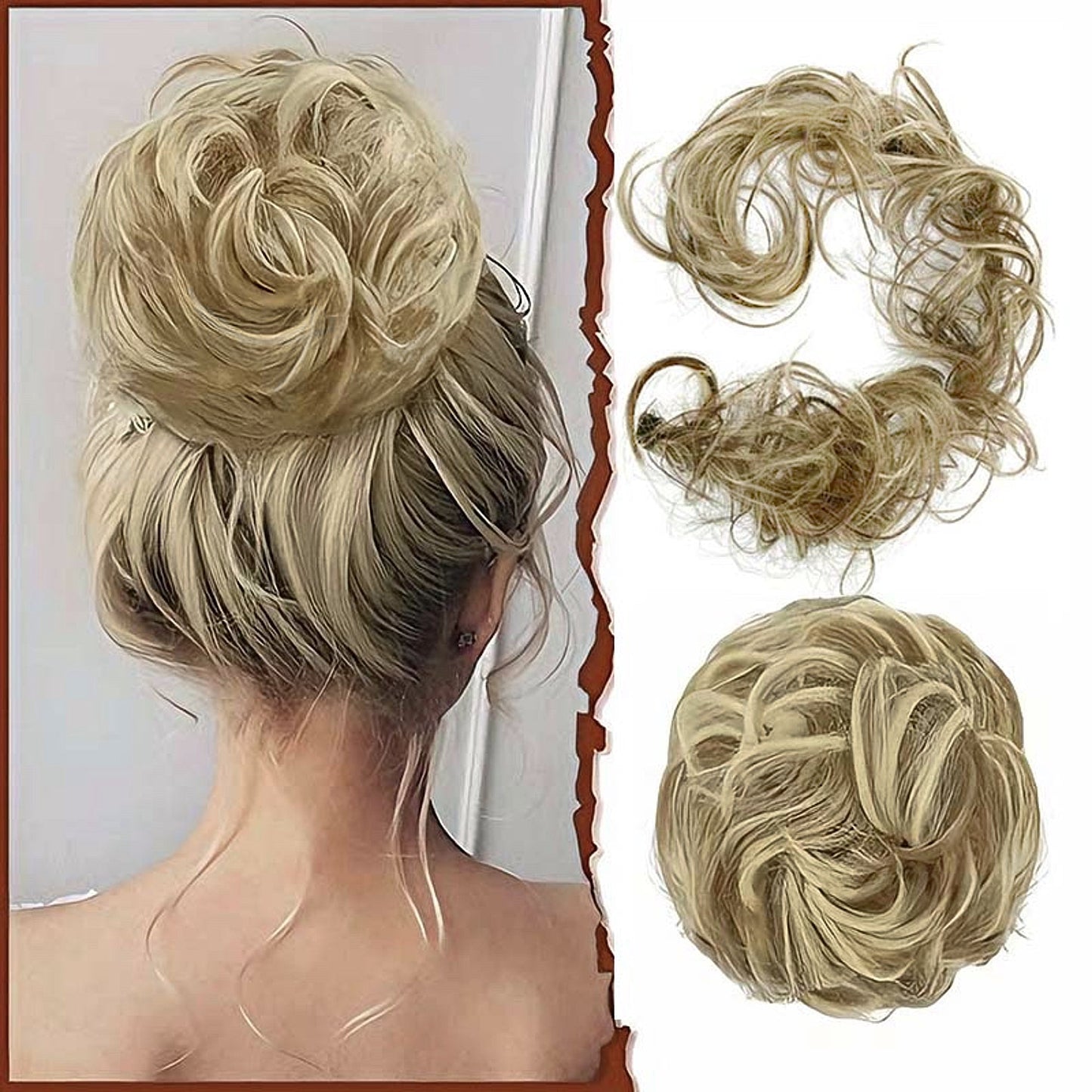 Scrunchie Messy Hair Bun Chignon Elastic Band Extension