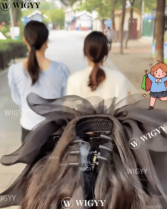 12inch Claw Clip Ponytail Hair Extensions Curly hair Natural bow Tail False Hair